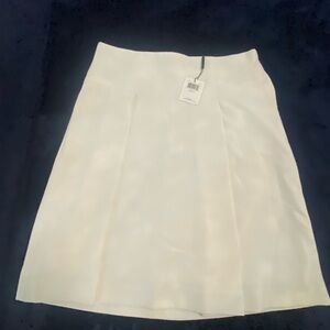 Calvin Klein Cream A-Line Skirt